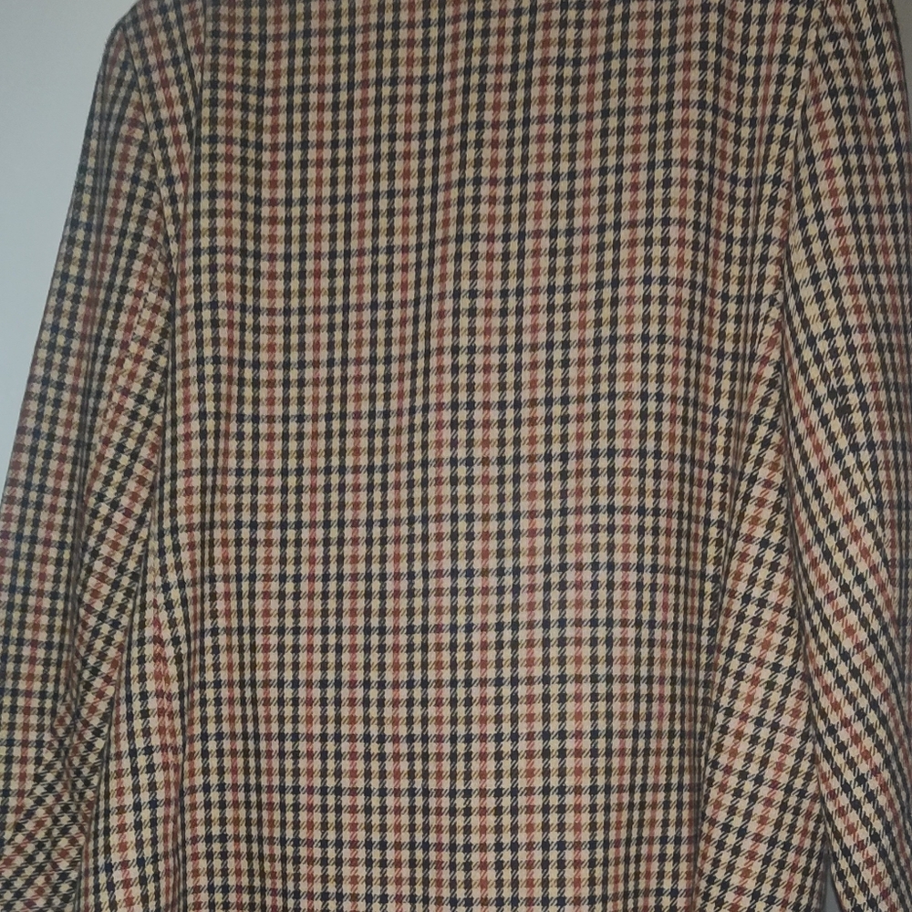 Ralph Lauren Plaid Blazer with Brown Collar - Picture 9 of 9